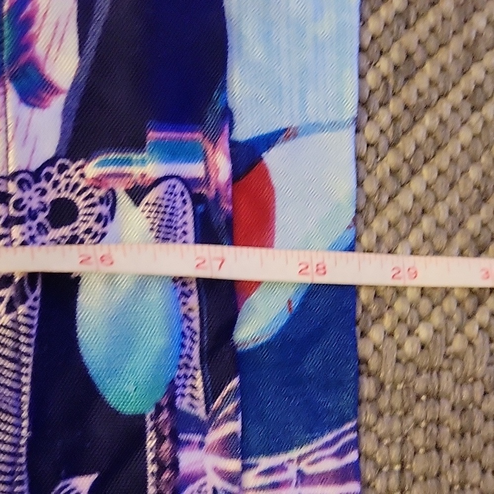 Vibrant Blue and Pink Patterned Dress by Custo Barcelona size 2 - Picture 11 of 11